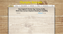 Desktop Screenshot of olympiakennels.com